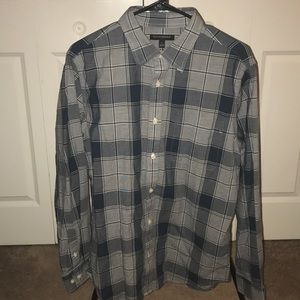 Banana Republic plaid casual button down
